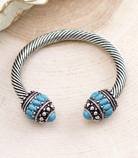 TURQUOISE CUFF TWIST