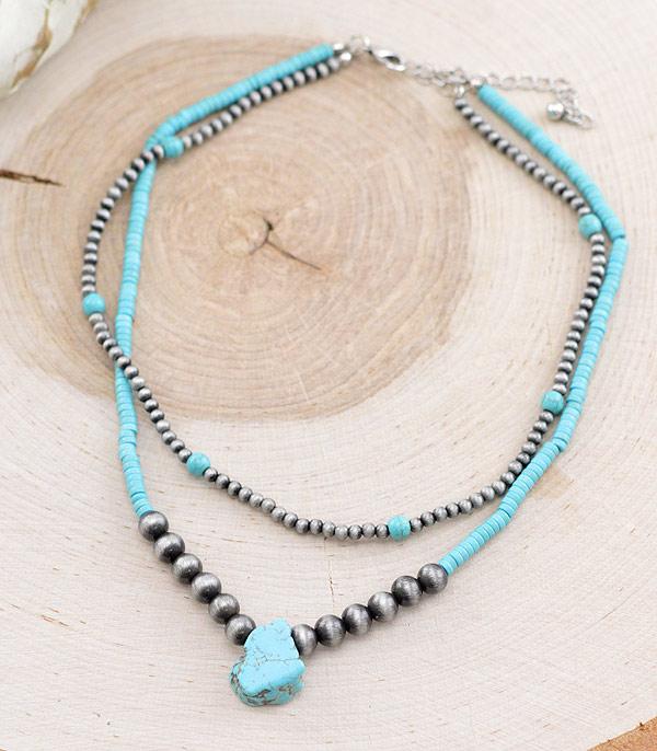 LAYERED TURQUOISE NECKLACE