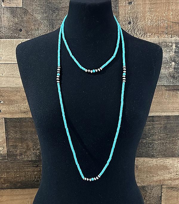 LONG TURQUOISE NECKLACE