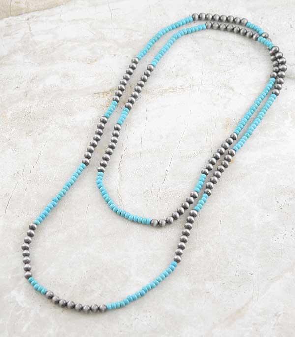 TURQUOISE AND NAVAJO NECKLACE