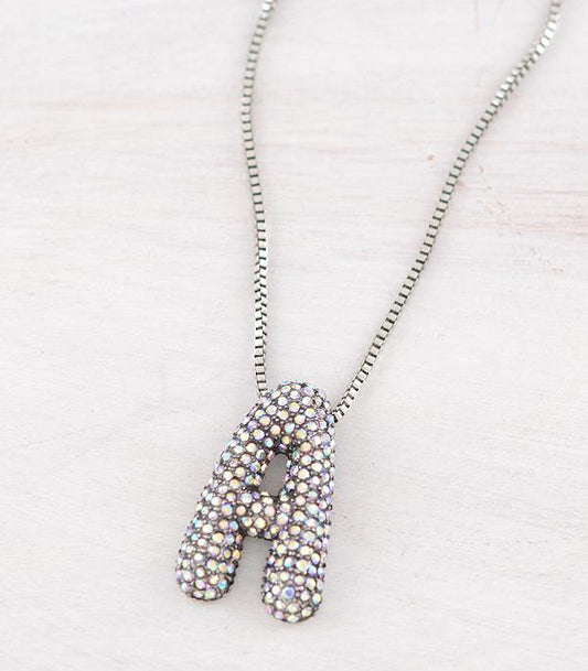 INITIAL BUBBLE NECKLACE