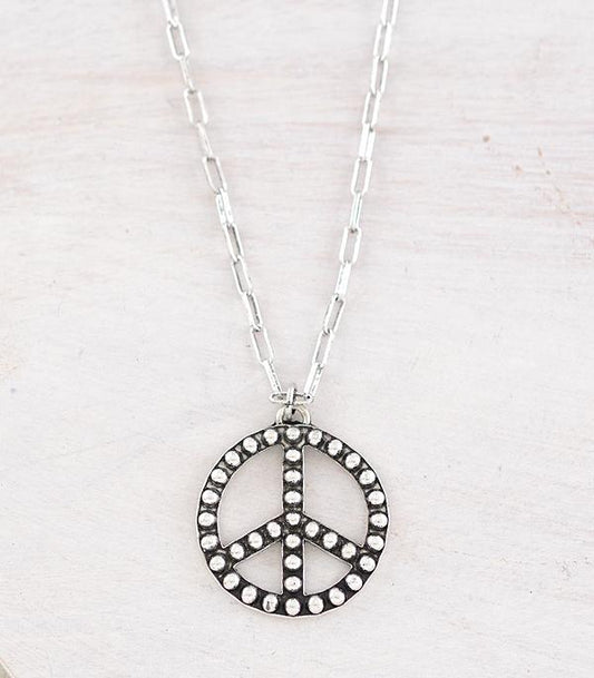 PEACE PENDANT NECKLACE