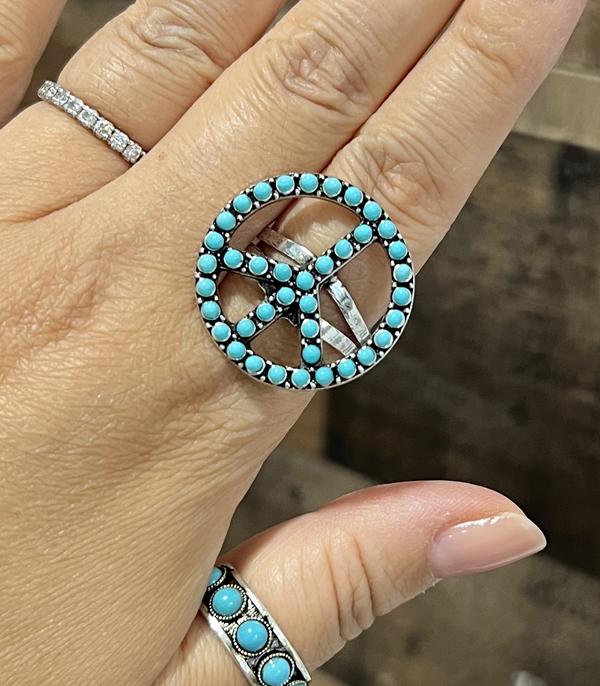 TURQUOISE PEACE RING