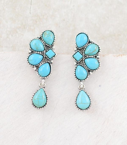 TURQUOISE DROP EARRINGS