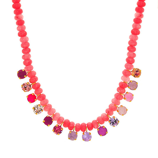 BONNIE NECKLACE IN DUSTY ROSE BY TOVA