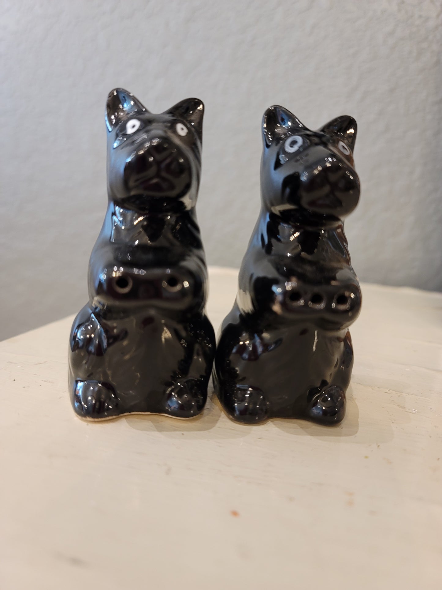 SCOTTY SALT AND PEPPER SHAKERS