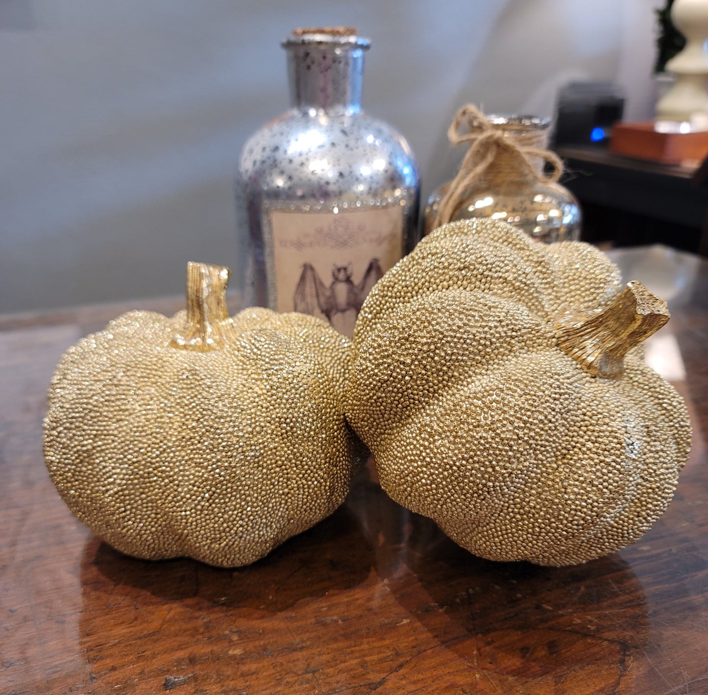 GOLD PUMPKIN DECOR