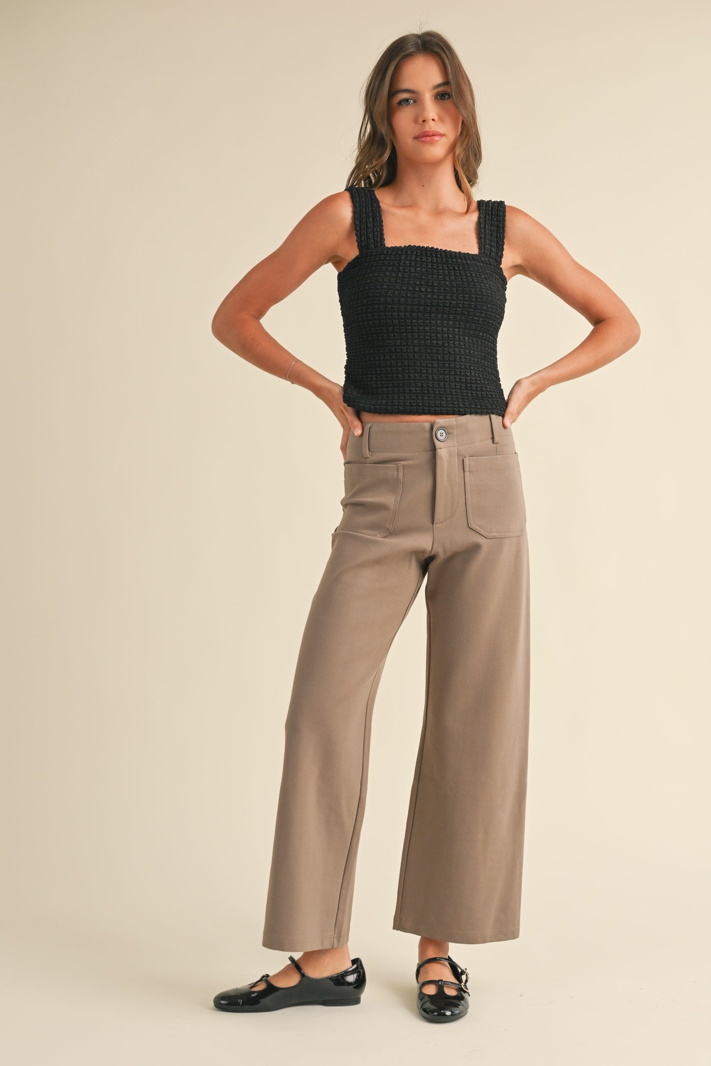 MOCHA PONTE PANTS