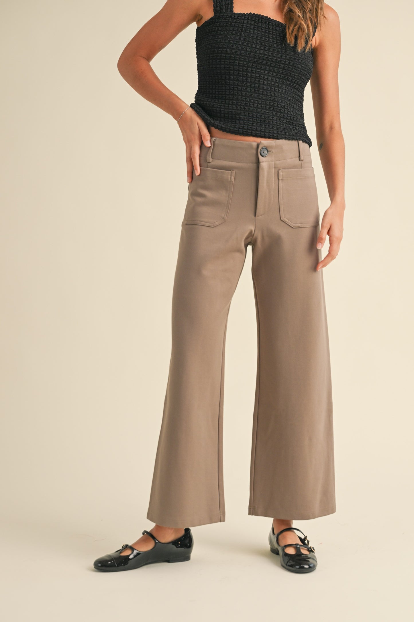 MOCHA PONTE PANTS