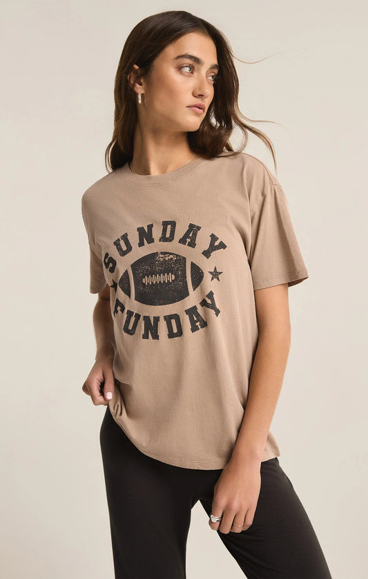 SUNDAY FUNDAY BOYFRIEND TEE BY Z SUPPLY