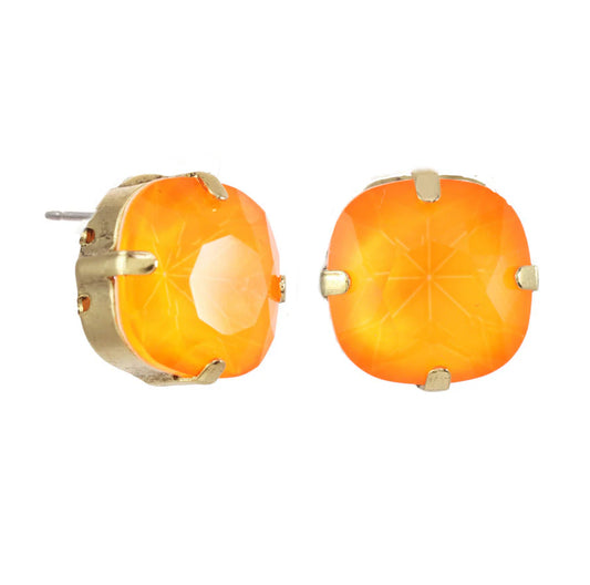 STUDS IN POP ANTIQUE GOLD/ORANGE BY TOVA