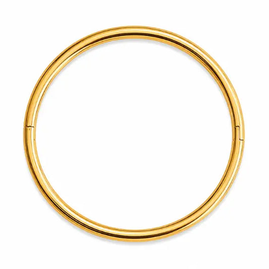 GOLD TUBE BANGLE BRACELET