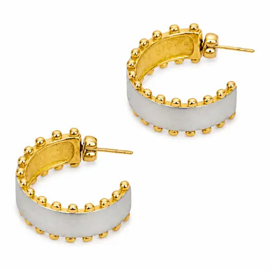 TWO-TONE WIDE HOOPS