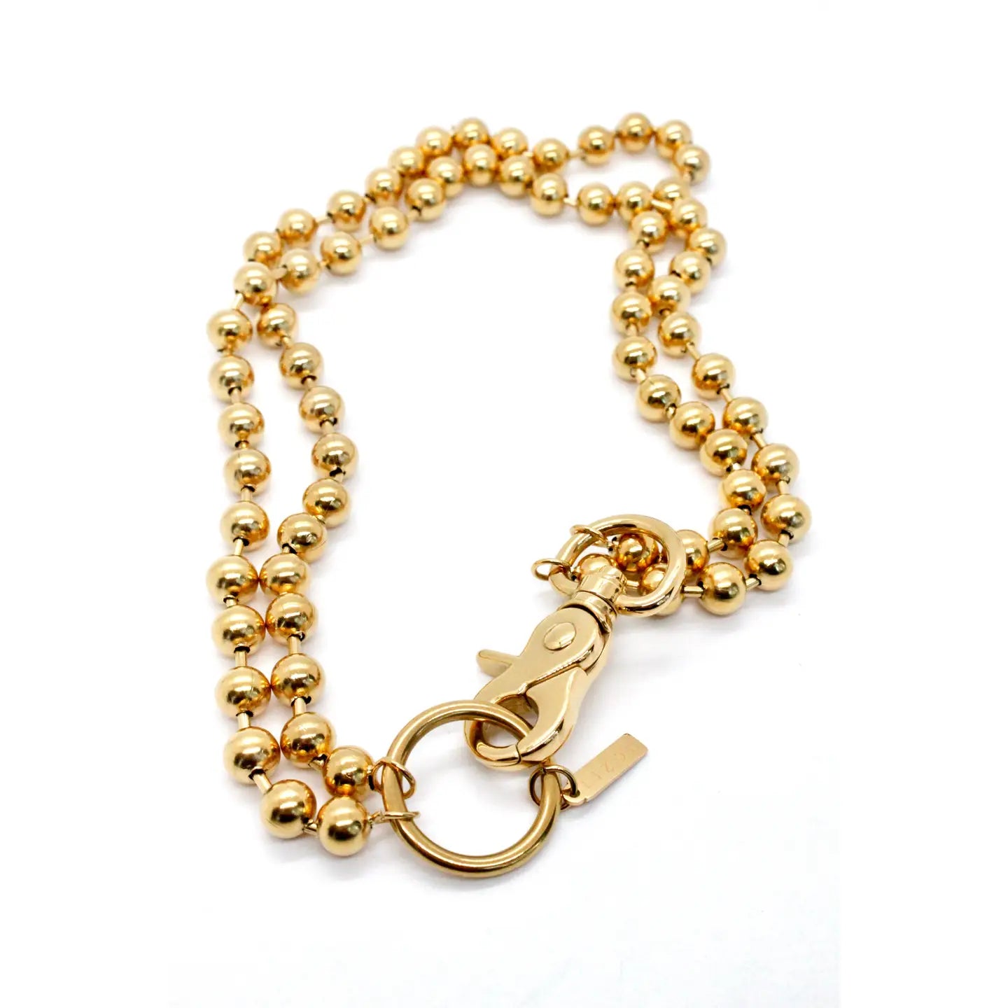 CONVERTIBLE SHORT OR LONG BALL CHAIN NECKLACE