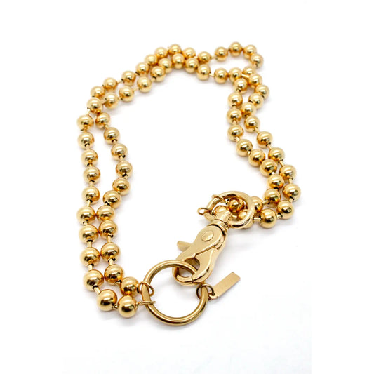 CONVERTIBLE SHORT OR LONG BALL CHAIN NECKLACE