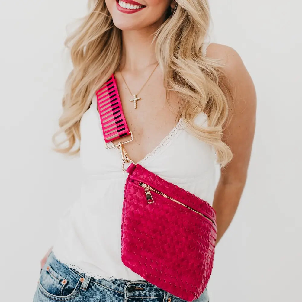 WOVEN BUM BAG - MULTIPLE COLORS