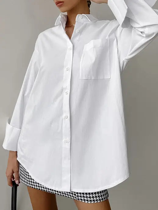 CLASSIC WHITE COTTON SHIRT