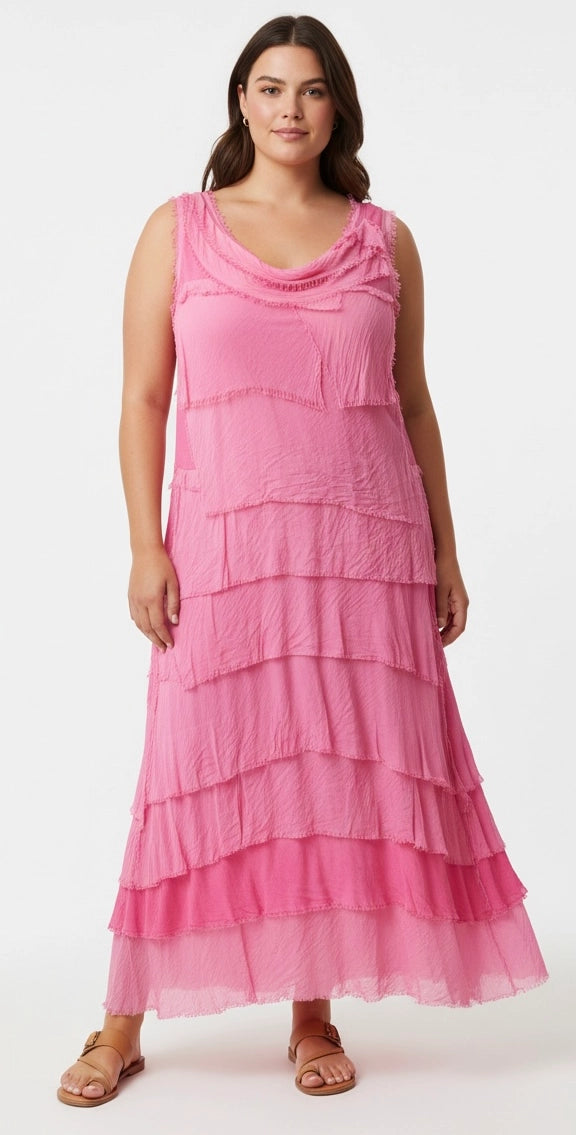 SILK MAXI DRESS - 2 COLORS