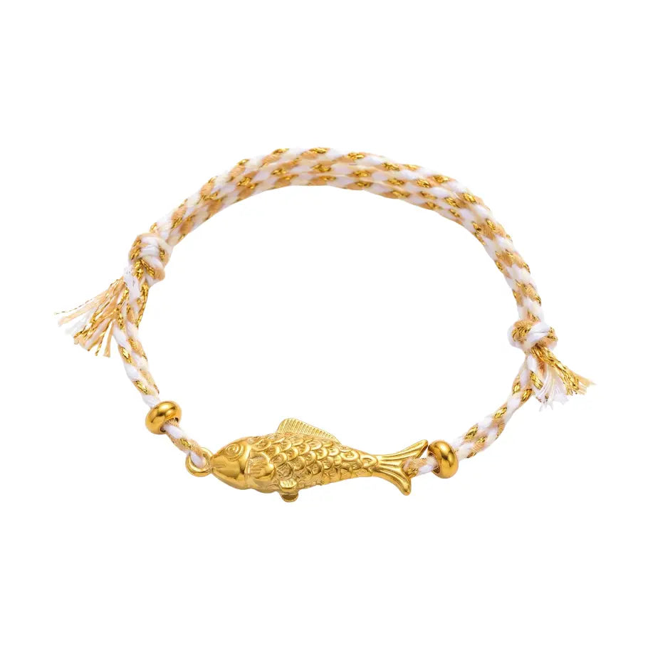 GOLD FISH ADJUSTABLE BRACELET - MULTIPLE COLORS