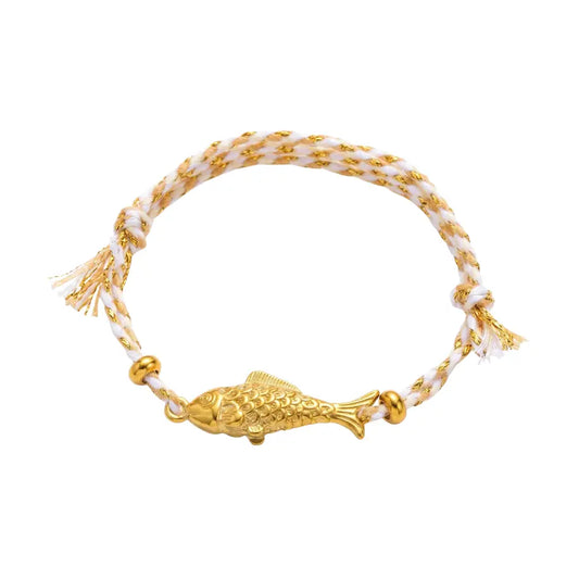 GOLD FISH ADJUSTABLE BRACELET - MULTIPLE COLORS