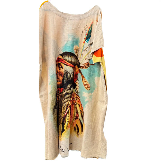 KAFTAN  TUNIC DRESSWITH NATIVE AMERICAN