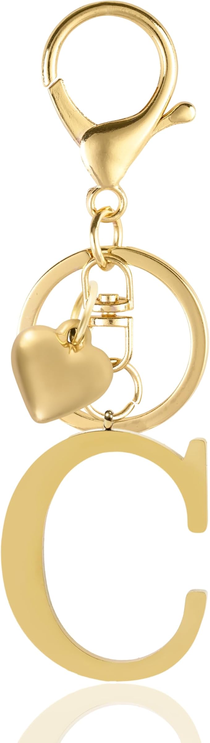 STAINLESS STEEL GOLD TONE BAG CHARM