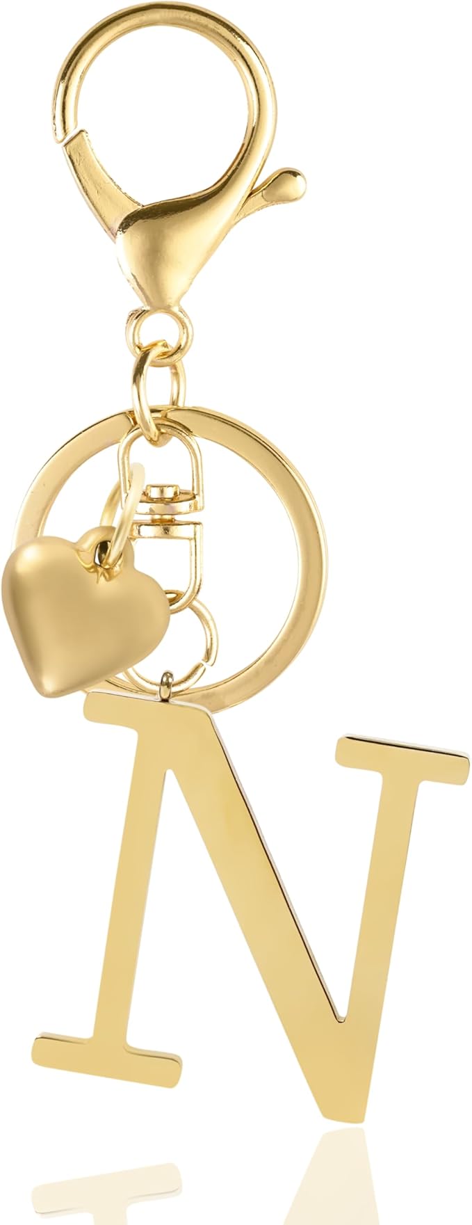 STAINLESS STEEL GOLD TONE BAG CHARM