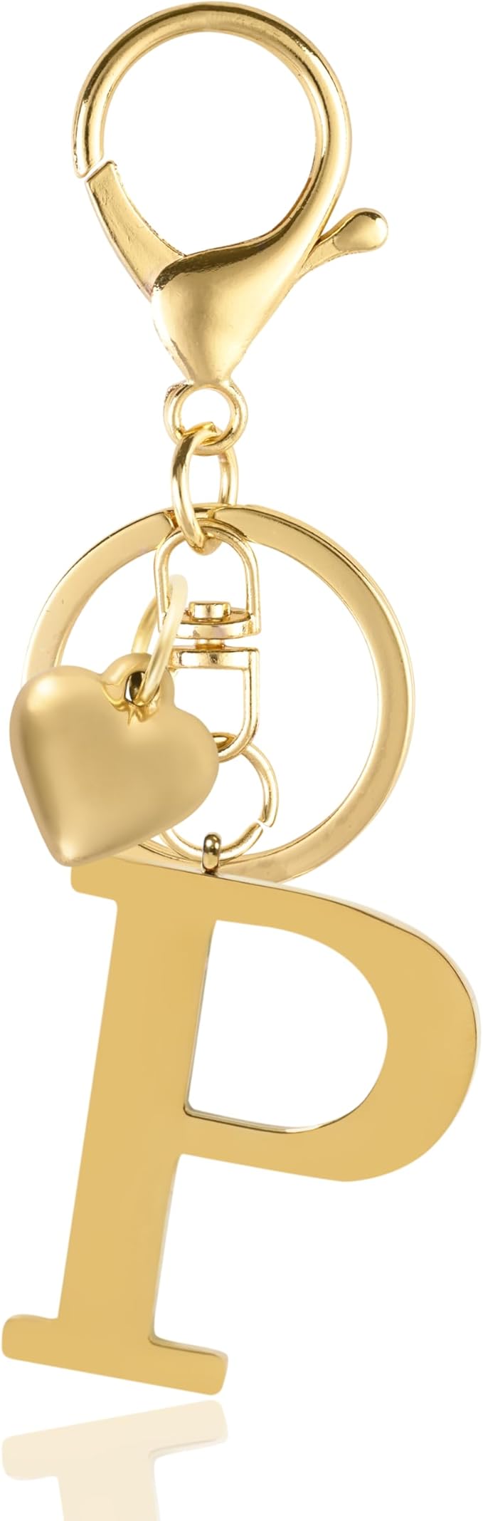 STAINLESS STEEL GOLD TONE BAG CHARM