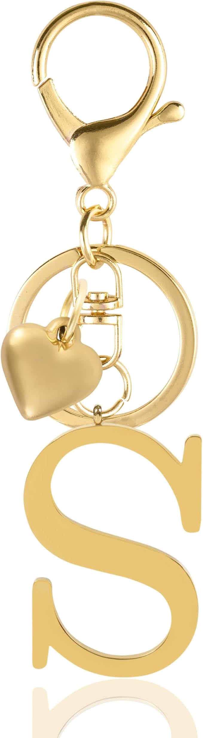 STAINLESS STEEL GOLD TONE BAG CHARM