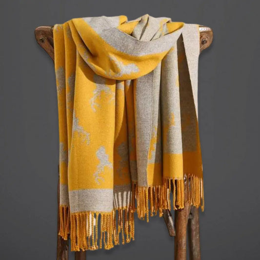 STAG SCARF YELLOW