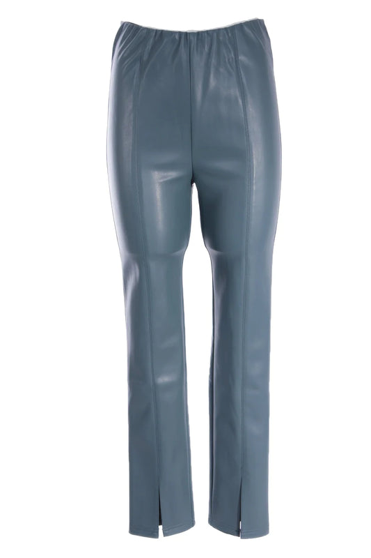 DOLCE CABO SLATE COLORED VEGAN LEATHER LEGGINGS