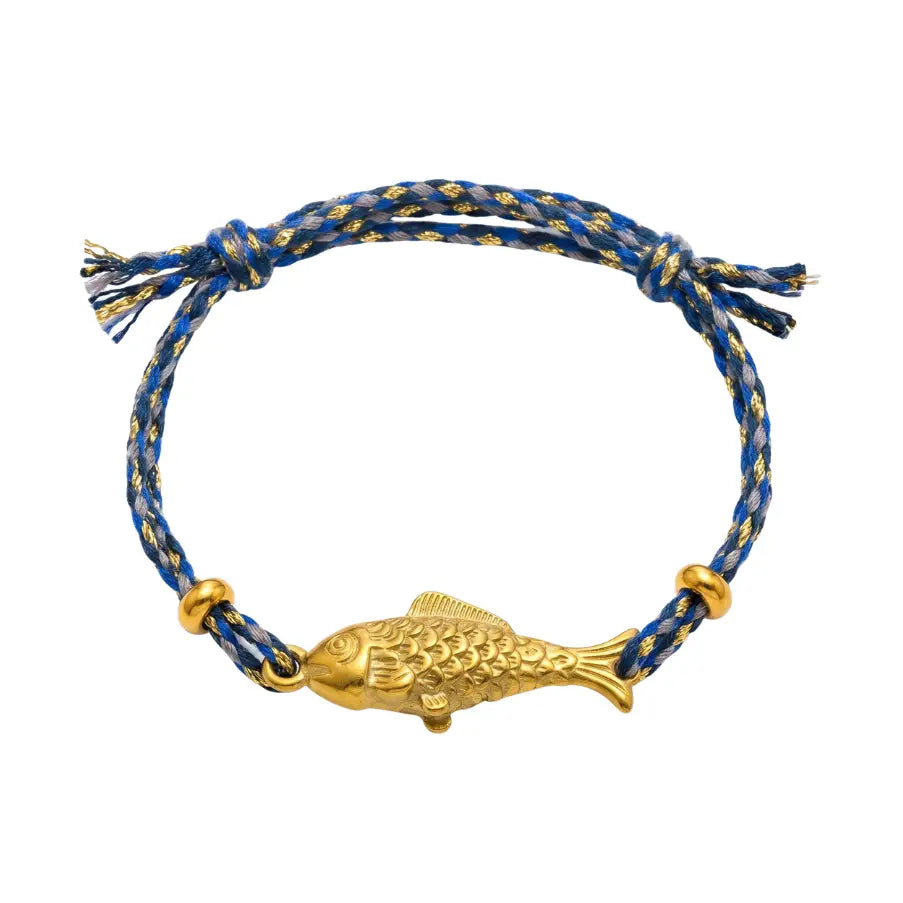 GOLD FISH ADJUSTABLE BRACELET - MULTIPLE COLORS