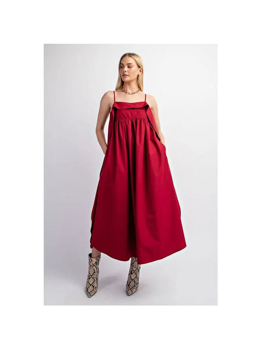 RASPBERRY MIDI DRESS