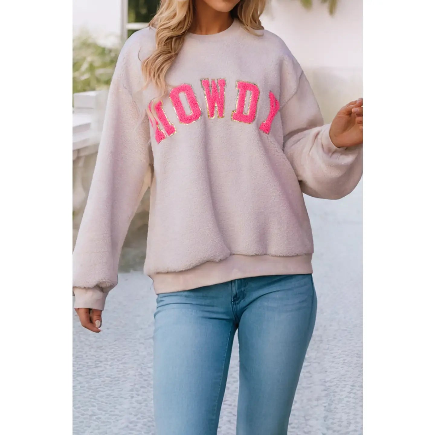 HOWDY SHERPA SWEATSHIRT