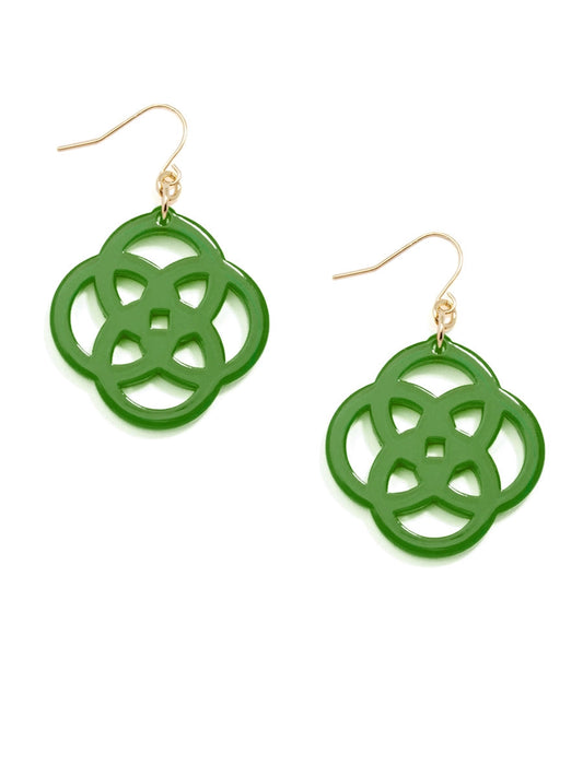 CLOVER DROP EARRINGS - MULTIPLE COLORS