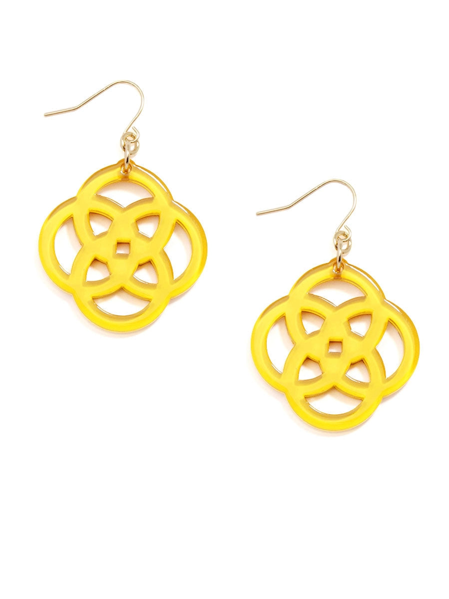 CLOVER DROP EARRINGS - MULTIPLE COLORS
