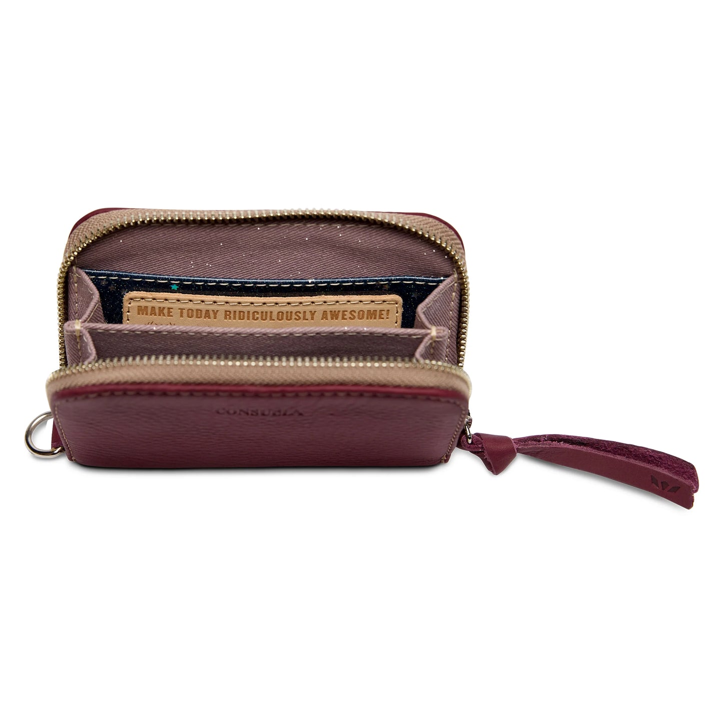 PLUM ZIPPY WALLET BY CONSUELA