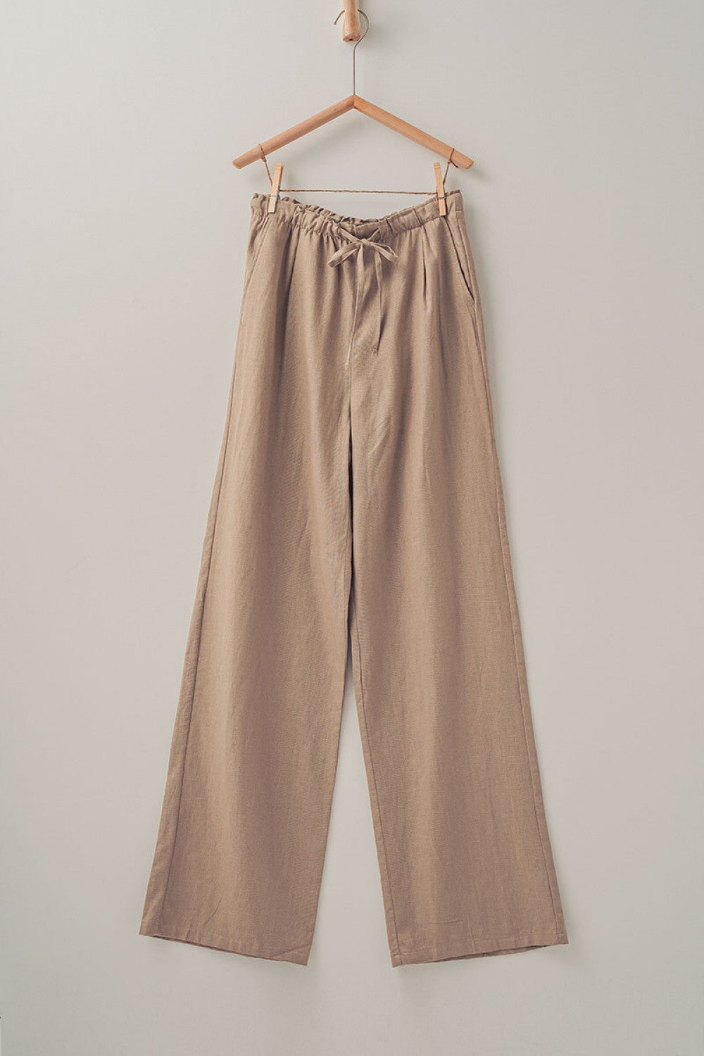 LINEN DRAWSTRING PANTS