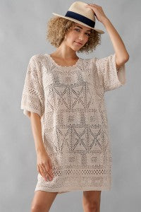 LACED CROCHET DRESS