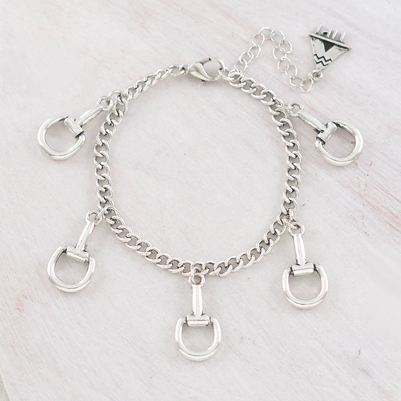 TIPI BRAND HORSE BIT CHARM BRACELET