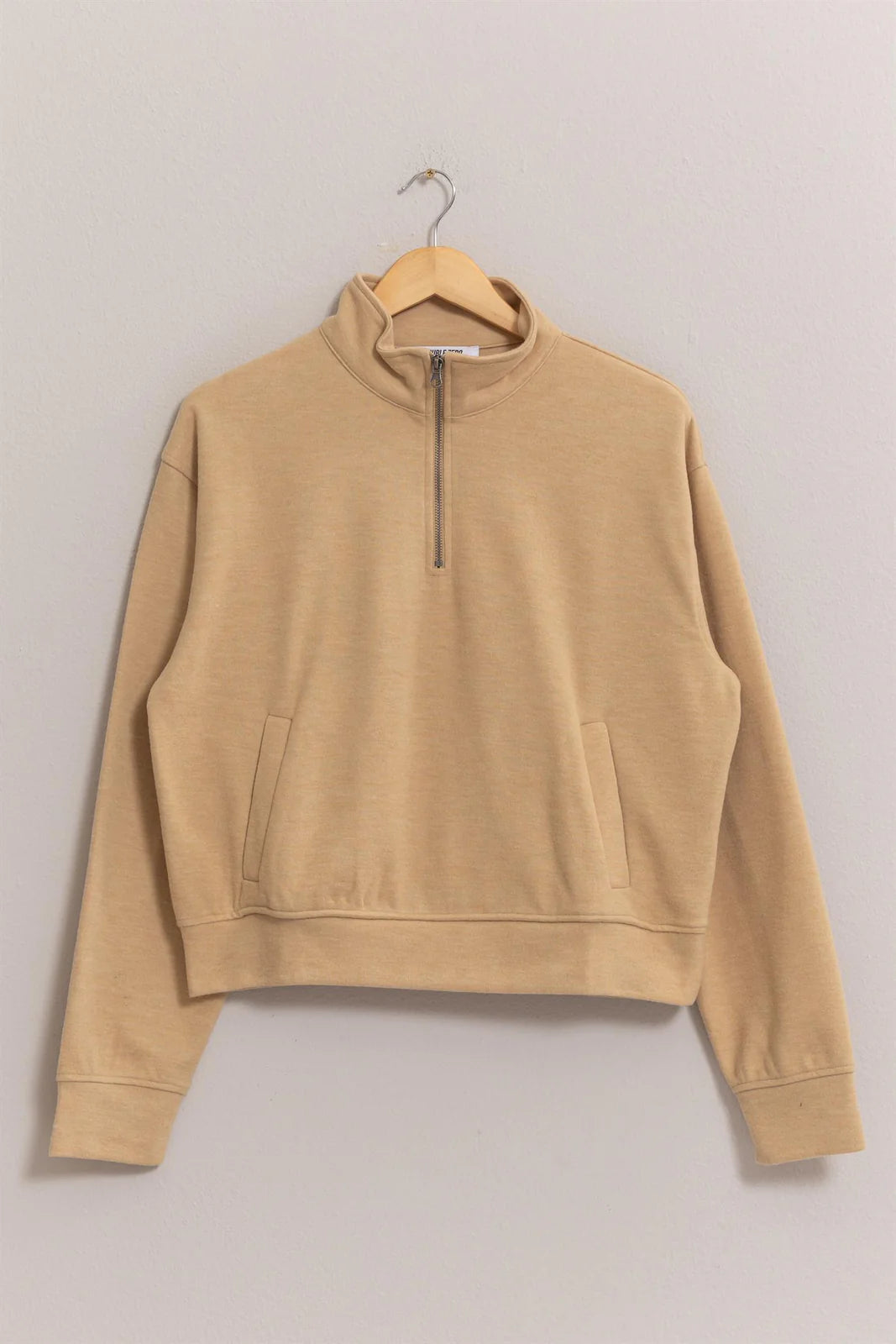 HALF ZIP SWEATSHIRT