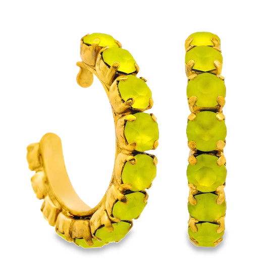 JUBILEE HOOPS IN CITRUS LIME BY TOVA