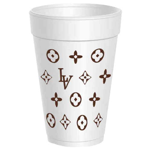 DESIGNER STYROFOAM CUPS