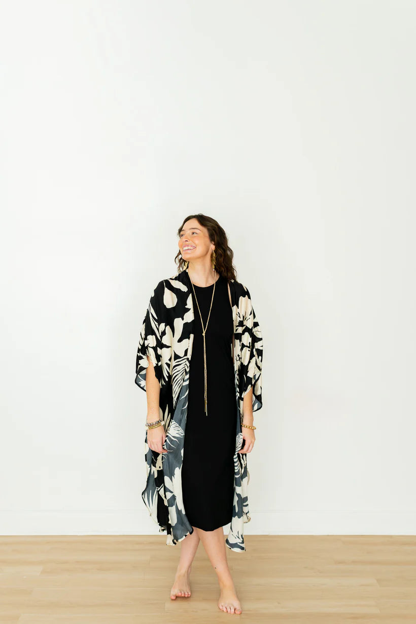 TROPICS LONG KIMONO