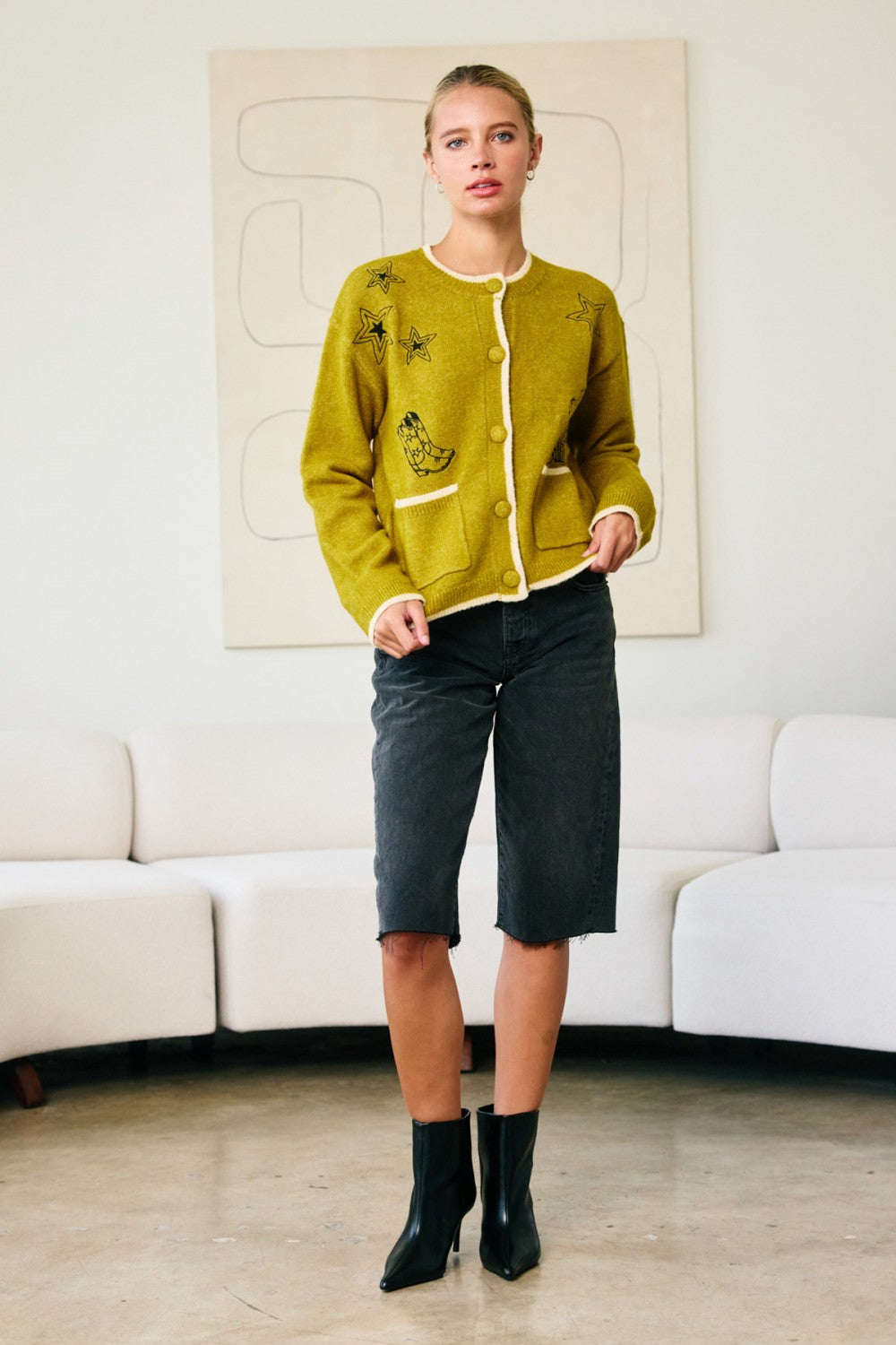 WESTERN STAR EMBROIDERED SWEATER