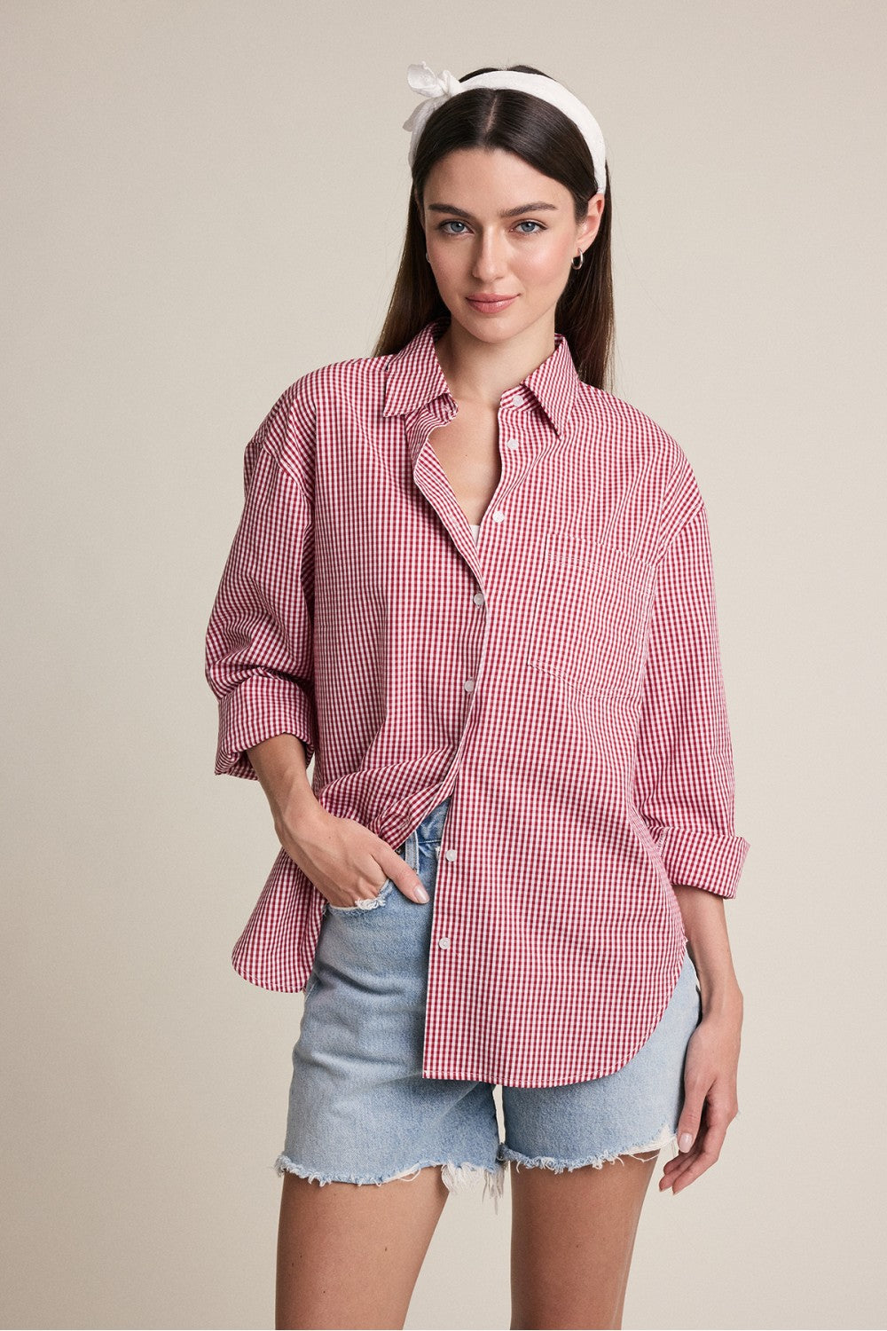 CLASSIC GINGHAM BUTTON-UP SHIRT