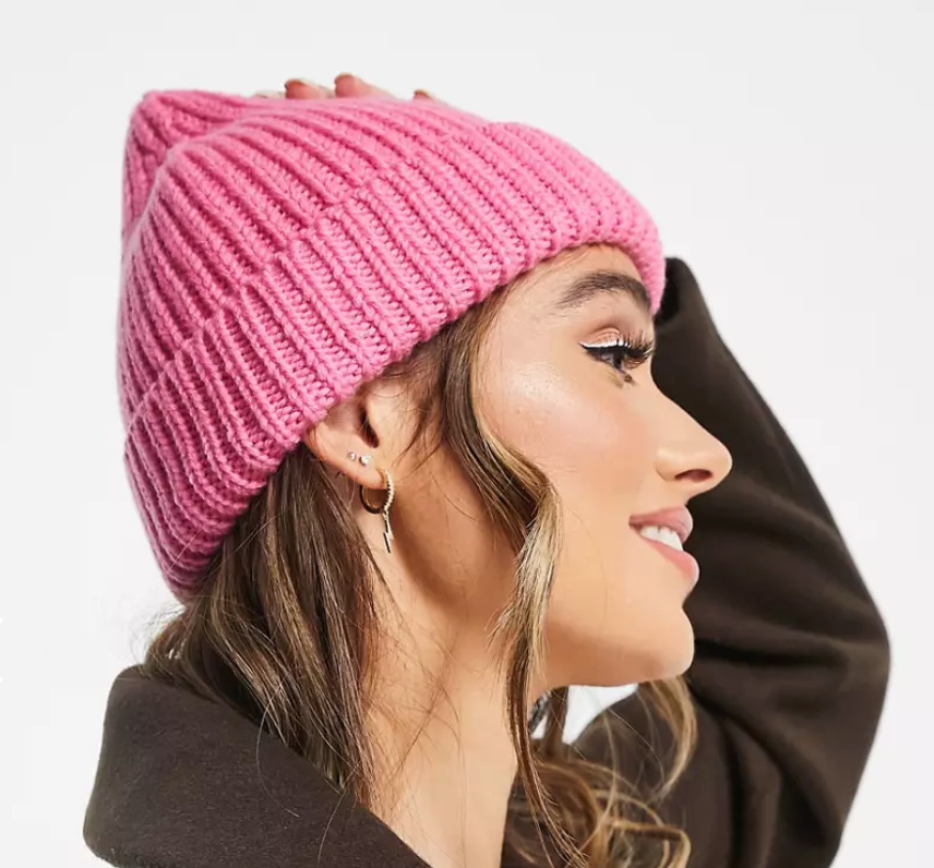 PINK LAMBSWOOL BEANIE