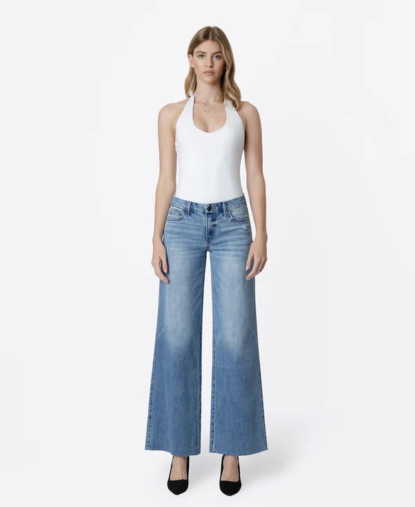 VOUCHSAFE MID RISE WIDE LEG JEAN BY VERVET