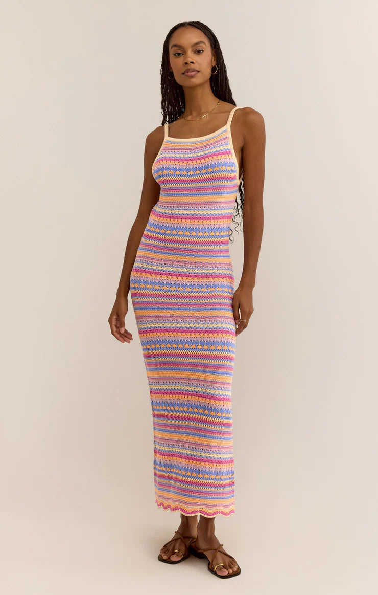 SANTA CRUZ STRIPE MIDI DRESS BY Z SUPPLY