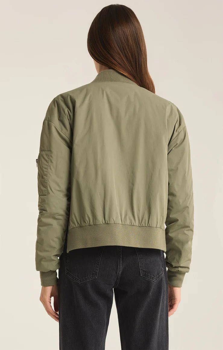 SURI BOMBER JACKET OLIVE BY Z SUPPLY